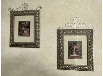 Home Interiors Framed & Matted Prints Brulatour Court B. Brown 24'30' - Lot Of 2