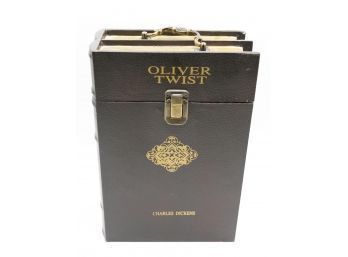 Oliver Twist, Charles Dickens Wine Box. Holds 2 Bottles, Bar Decor