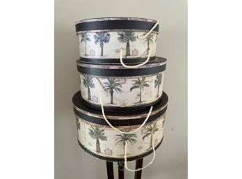 Hat Boxes - Lot Of 3