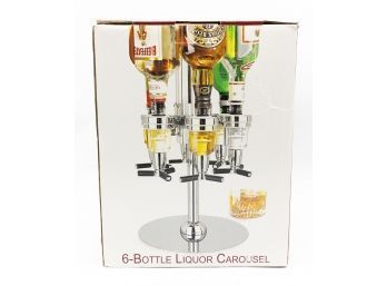 6 Bottle Liquor Carousel - Opened Box