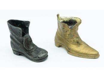 Antique Cast Metal Men's Figural Boot Shoe - Lot 2