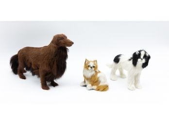 Real Life Toy Model, Decoration Props, 3 Piece3 Doll House Dogs