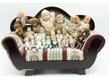 Premier Doll Collection, German Bisque Dolls, Large Lot Of Antique Dolls, Late 1800's Dolls, Japanese Porcelai