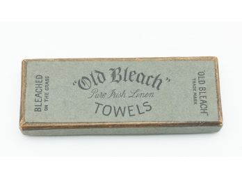 Vintage Doll House Towels, Old Bleach Towels - Fine Irish Linen, In Original Box