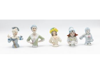 Pin Cushion Figurines, 5 In Total