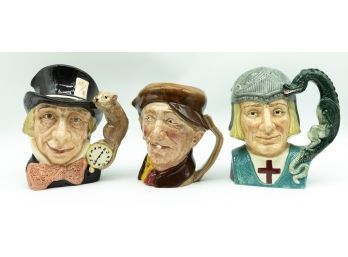 Vintage Royal Doulton Character Jugs -  Collectible- Lot Of 3 - See Description