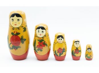 Seven Traditional Russian Nesting Dolls