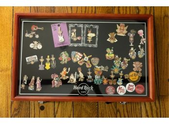 Hard Rock Cafe Pins, Collectible Pins, Display Case Included