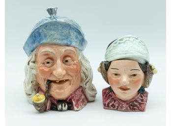 Vintage Ceramic Character Head