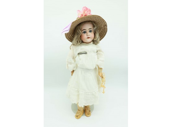 All Original 21' German Bisque Kestner Doll W/ Original Clothes - Rare