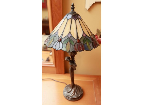 Stained Glass Lamp Base - Lady Pattern - Stained Glass Lampshade - Lamp Base