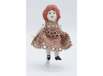 Antique Jointed Bisque Doll