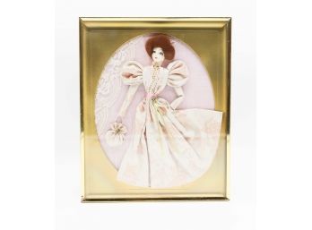 Vintage Doll In Frame, Wall Art