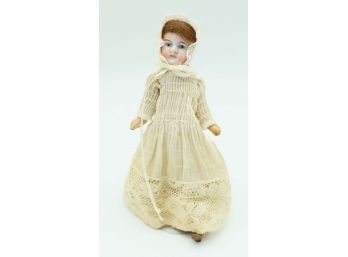 Antique All Bisque Doll W/ Original Clothing, Mold #13