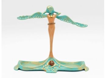 Vintage Art Nouveau Style Angel/Fairy Earring Holder, Jewelry Holder