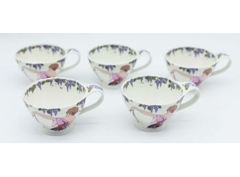 Villeroy & Boch Porcelain Tea Cups - Set Of 5