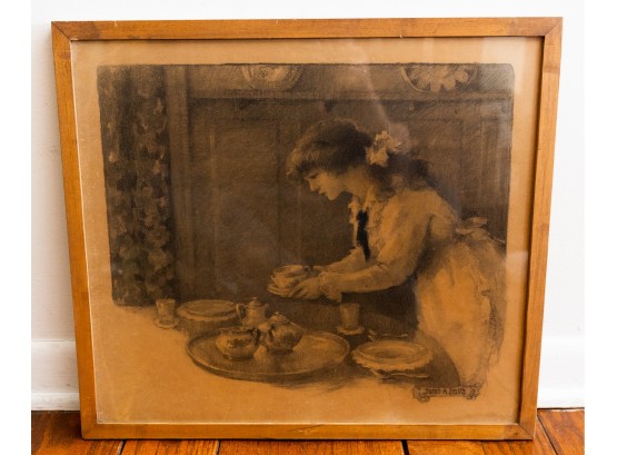 Sarah K Smith - Setting The Table - Vintage Collectible
