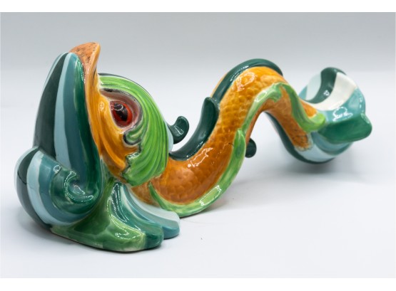 Ceramic, Slip, Multicolor, Dragon?