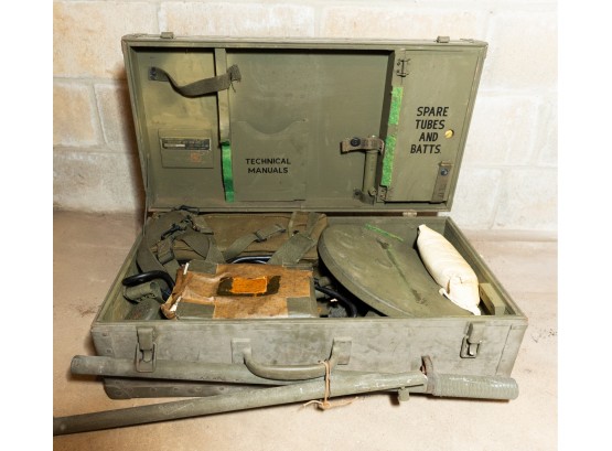 Detector Set Model# SCR 625 C,  In Original Case, Mid 20th Century, US Army, Serial# 10791