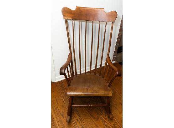 Wooden Big Back Vintage Rocking Chair