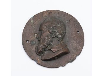 Bronze, Medallion, Gallileo