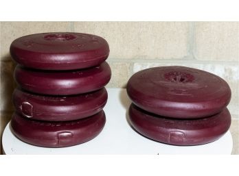 Barbell Weights, Plastic Covered