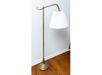 Lamp, Floor, Brass /brass Finish, White Shade