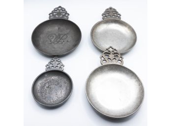 Lot Of 4 - Pewter Porage Bowls, Non Set, Stede, RWP