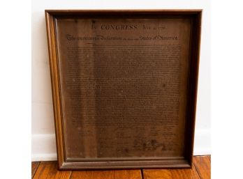Framed Replica - Declaration Of Independence