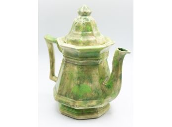 Ceramic, Tea Pot, Molted Green, 1992