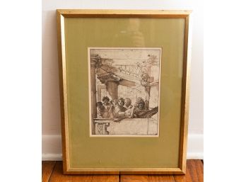 Print, In Frame,  Sketch By Canuti,  1891?  20th Cent