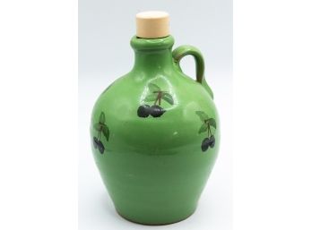 Ceramic, Jug, Green, Italy, Late 20th Cent