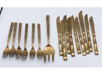Brass Table Ware, 16 Pieces, Thaland