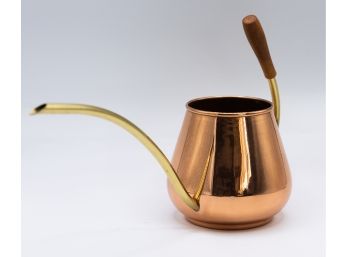 Copper Watering Can W Brass Spout