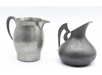 Pewter Pitchers, Wooodbury, Zeister  20th Cent