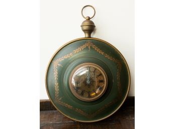 Clock, Wall, Round Green, Early-mid 20th Centry