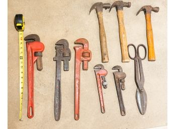 Lot Of Tools - Hand Tools, Wrenches, Hammers And Snips