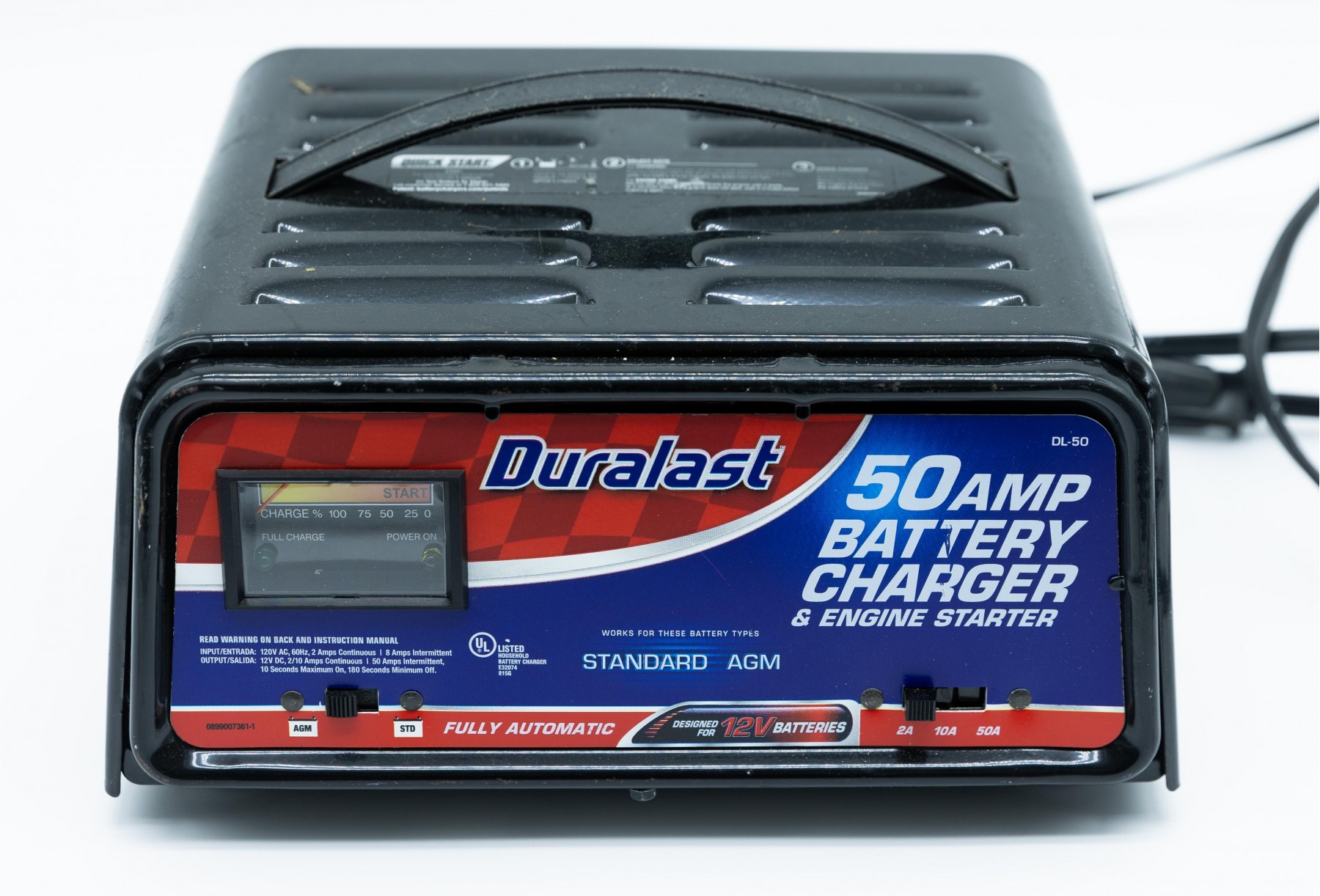 duralast 15 amp battery charger instructions