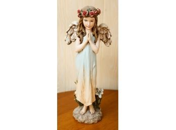 Ceramic Statue Of Angel Praying - 22' Tall