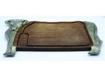 Large Galvanized Handcrafted Cutting Board - Heavy