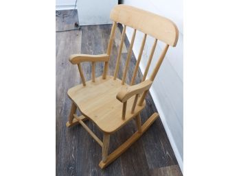 Unfinished Childs Rocking Chair