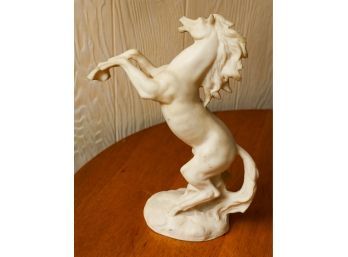 Large Santini Classic Style Rearing Alabaster Hours Statue