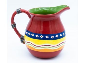 Colorful Ceramic Pitcher