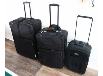 Boarding Plus 3 Piece Luggage Set - Black