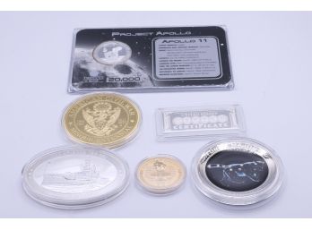 Lot Of 6 Commemorative Coins - Collectible - See Description For More Info