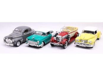 Lot Of 4 Model Car - New In Box W/ Certificates Of Authenticity - See Description For More Details On Cars
