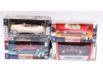Lot Of 4 Model Cars - City Cruiser Collection - Collector Edition - American Classics Die Cast Collection