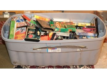 Large Lot Of Assorted VHS - Vintage Horror Movies - Bin Included - Bin Dimensions L41' X W22' X H15'