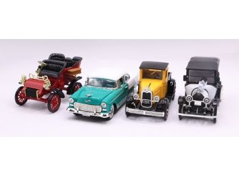 Lot Of 4 Model Car - New In Box - 3 Have Certificates Of Authenticity - See Description For More Details On Ca