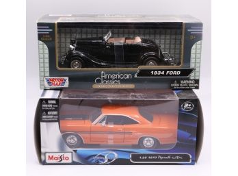 Lot Of 2 - American Classics Premium Die Cast Collection In Original Box  & Special Edition 1970 Plymouth GTX